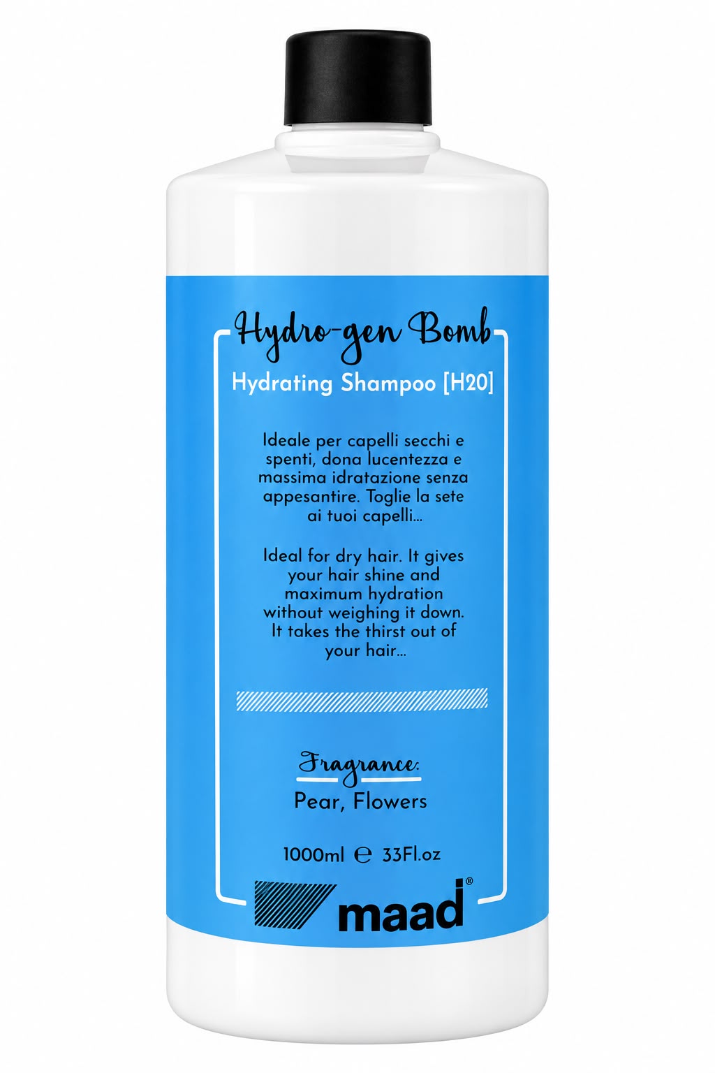 maad Hydro-gen Bomb Hydrating Shampoo 1000 ml bottle