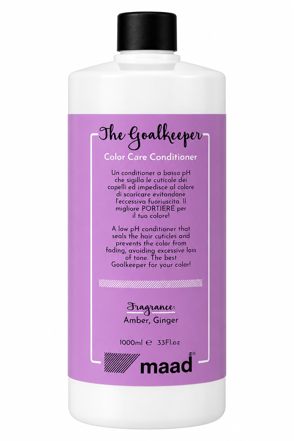 maad The Goalkeeper Colour Care Conditioner 1000 ml bottle with purple label