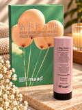 Pink bottle of maad AFFAIR My Lover Smoothing Cream 200 ml beside green AFFAIR Deep Rebuilding System box