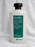 maad Glory Days Volume Shampoo 400 ml bottle with green label on white towel